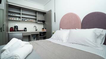 1 slaapkamer, een bureau, een strijkplank/strijkijzer, gratis wifi