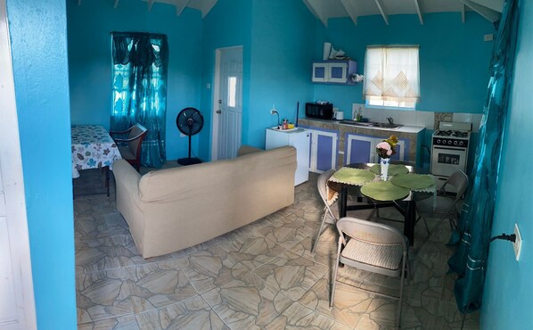 Living area - A Breezy hideaway, 10 mins from the largest town and beach. (Bridgetown)