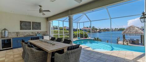 Et oppvarmet basseng