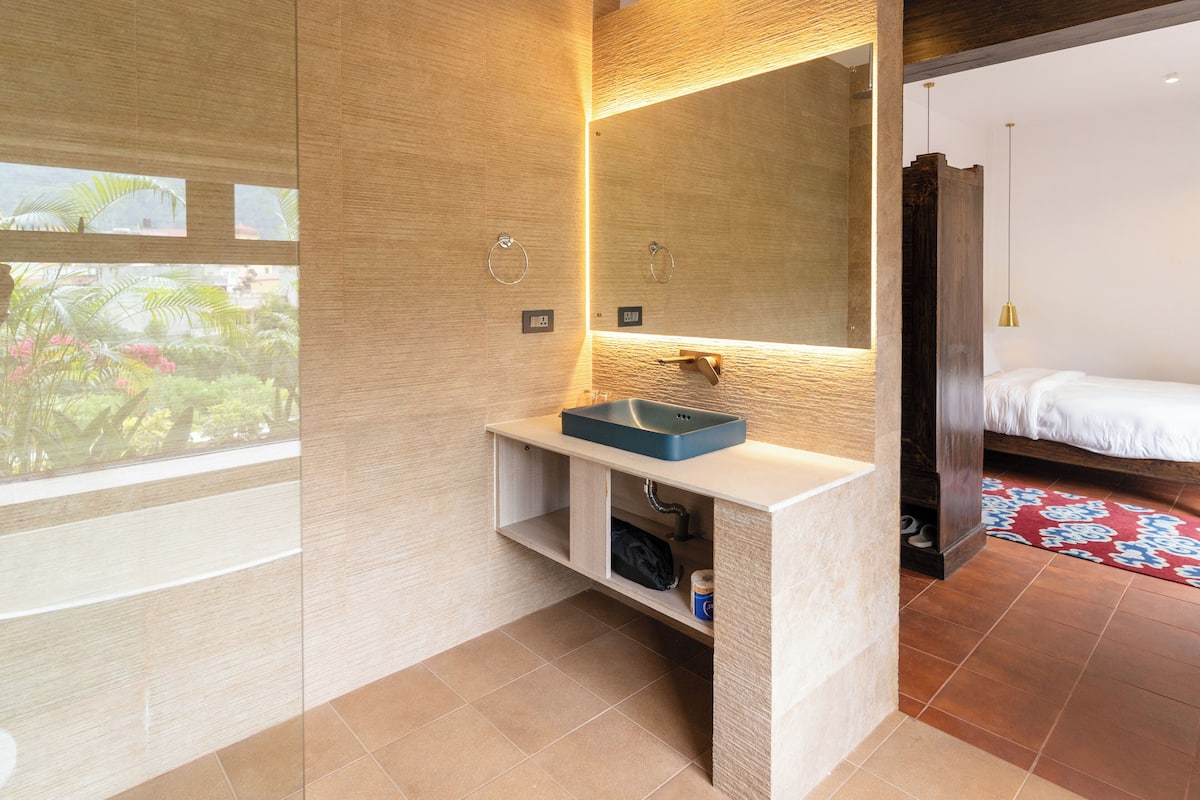 1 habitación y ropa de cama de alta calidad