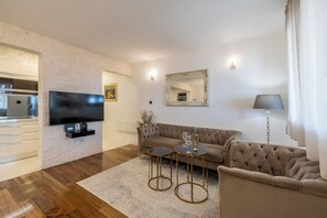 럭셔리 아파트, 바다 전망 | 2 개의 침실, 암막 커튼, 방음 설비, 다리미/다리미판