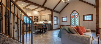 The Green Mountain Chapel // Old Church repositioned into 3 BR