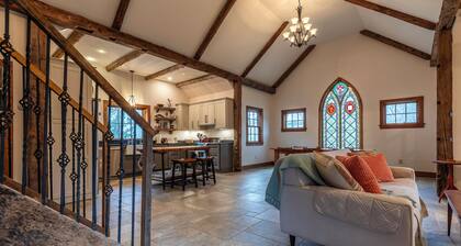 The Green Mountain Chapel // Old Church repositioned into 3 BR