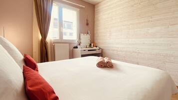 2 chambres, fer et planche Ă repasser, Wi-Fi, draps fournis