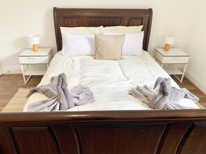 3 bedrooms, iron/ironing board, travel cot, WiFi