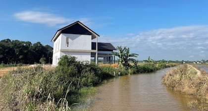 Rumah Burong - A home in a lush paddy field