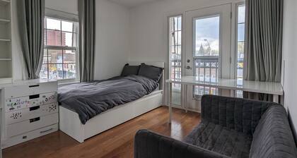 Bright spacious rooms on the Danforth.