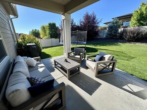 Terrace/patio - 4BD 3BA Home in Quiet Community. Pet-Friendly with Gated Yard. Sleeps up to 12. (Meridian)