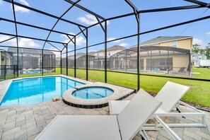 Et oppvarmet basseng