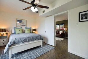 1 bedroom, desk, WiFi, bed sheets