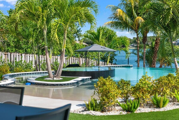 A heated pool