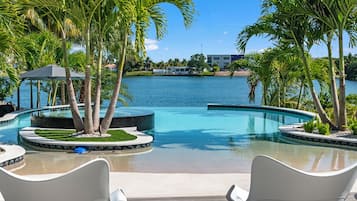 A heated pool