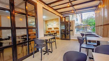 Outdoor banquet area