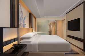 Premium bedding, memory foam beds, in-room safe, desk