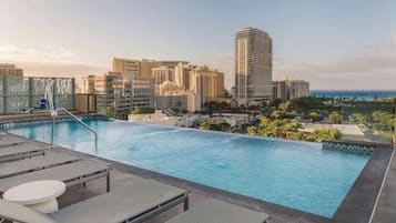 Outdoor pool, cabanas (surcharge), sun loungers