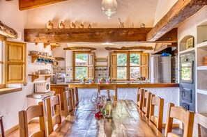 Dining - Rural Villa Es Pont with pool in Mallorca (Campanet)