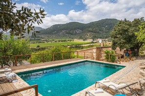 Pool - Rural Villa Es Pont with pool in Mallorca (Campanet)