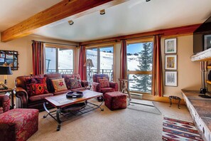 Gateway | 4 Peak | 2 Bedroom 2 Bath | Living area | 32-inch LCD TV with cable channels - Crested Butte Mountain Resort Properties by Vail Resorts (Crested Butte)