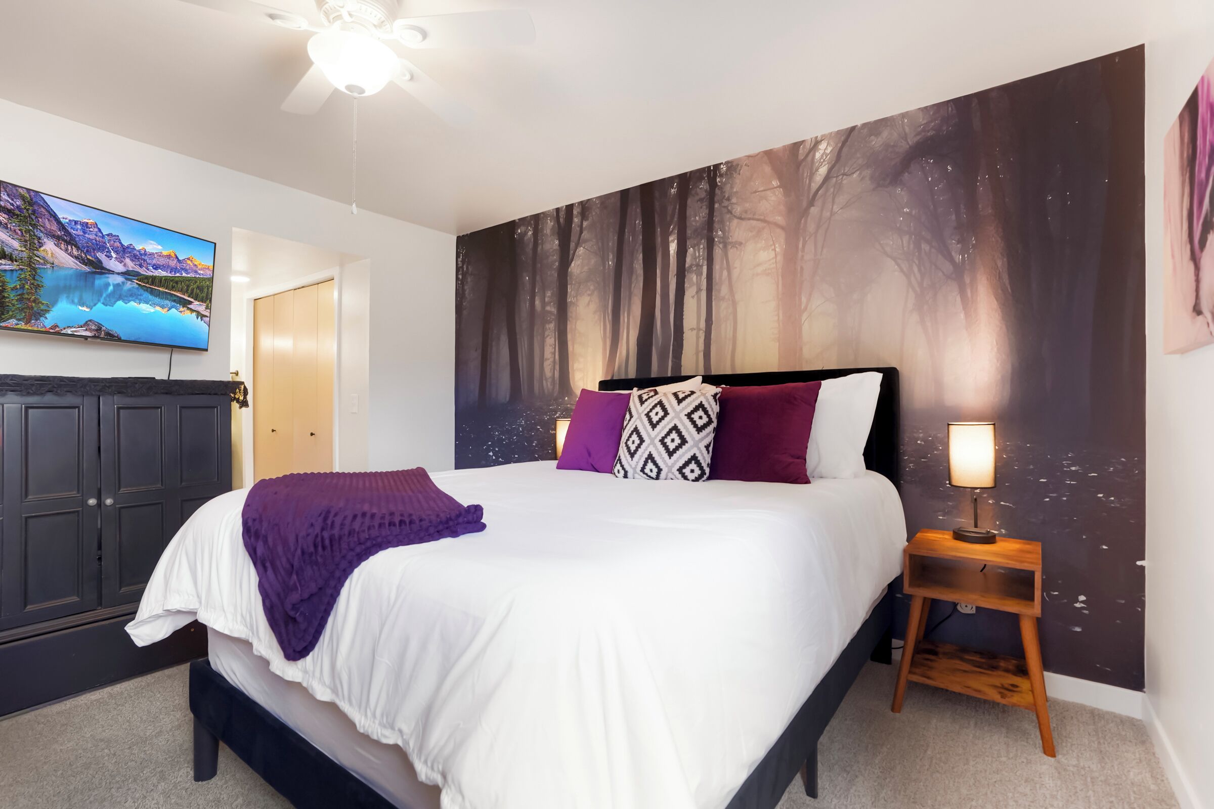 2 bedrooms, iron/ironing board, free WiFi, bed sheets