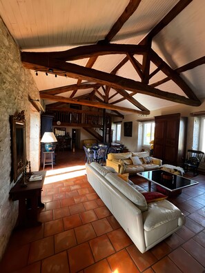 TV, fireplace, DVD player, ping pong