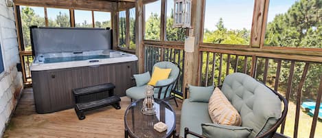 Idromassaggio all'aperto