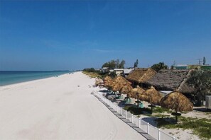 On the beach, sun-loungers, beach towels - Beachfront..Island Beach Club - Gorgeous First Floor 2 Bed, 2 bath with Pool (Holmes Beach)