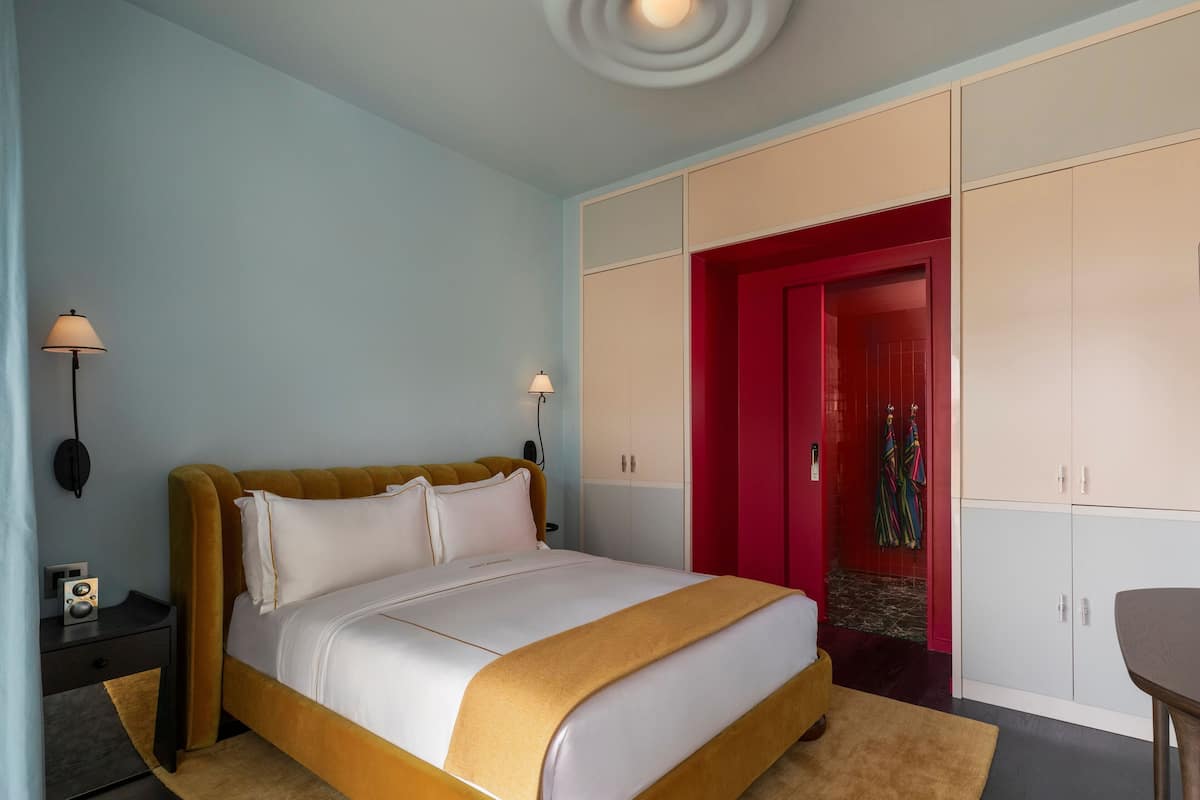 1 slaapkamer, luxe beddengoed, donzen dekbedden, een minibar