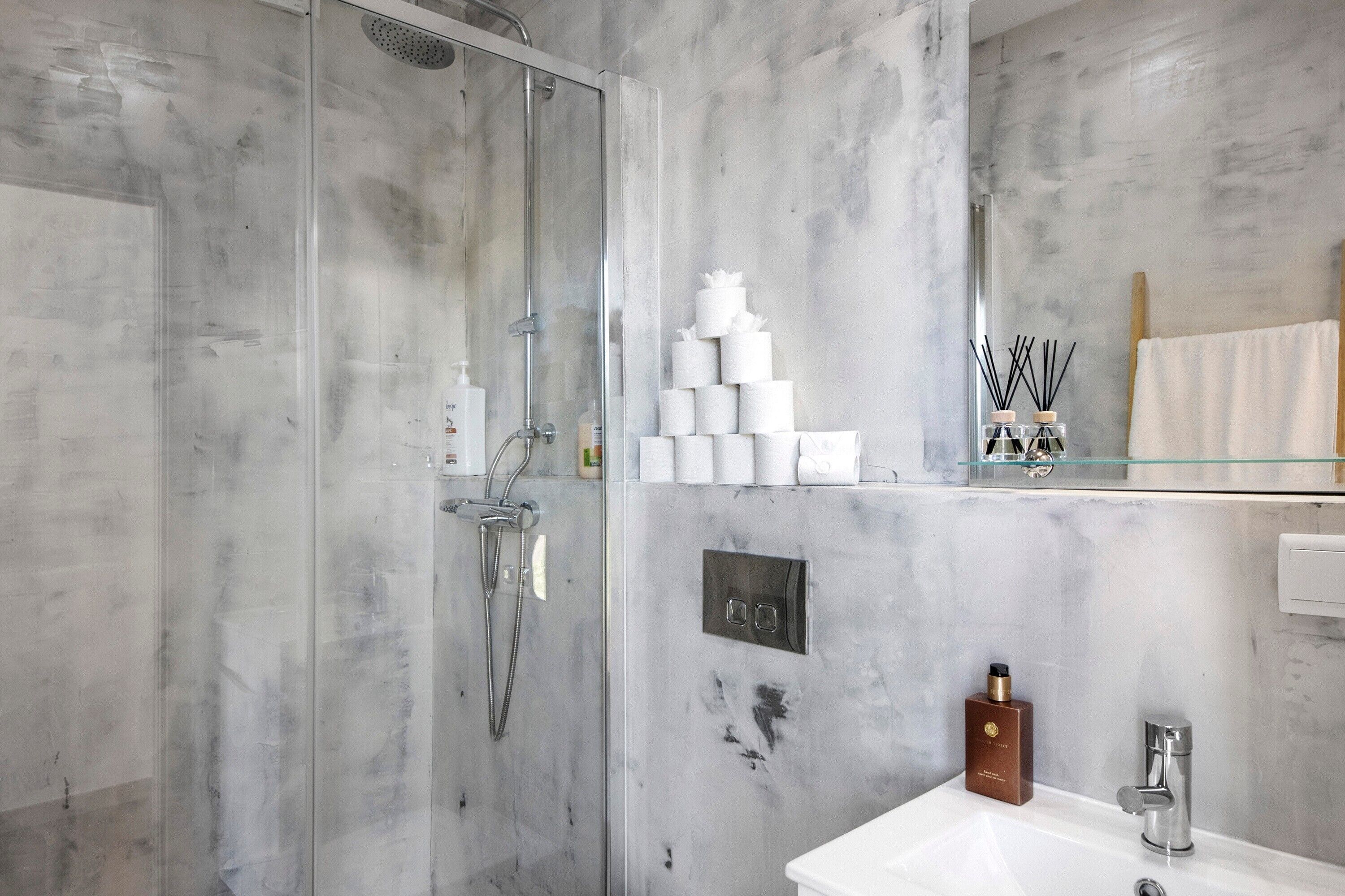Dusche, Handtücher
