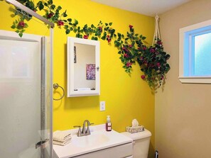 Dusche, Haartrockner, HandtĂŒcher