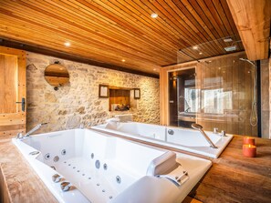 Bathroom - Bord de Rivière | Tente Lodge équipée | Piscine (Saint-Sozy)