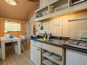 Microwave, oven, stovetop, toaster