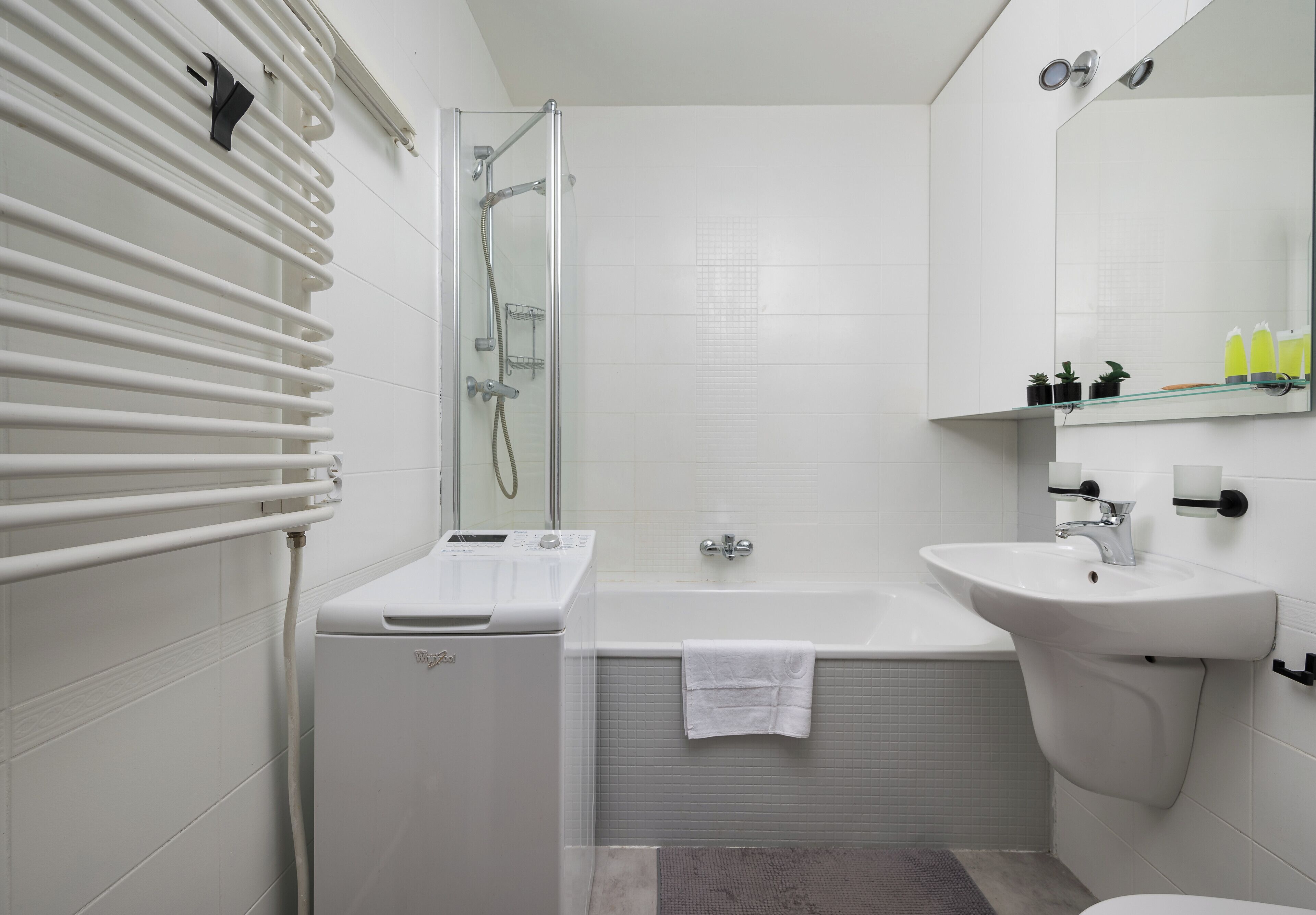 Free toiletries, hair dryer, towels, soap