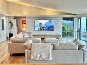 Smart TV, books, music library, video library