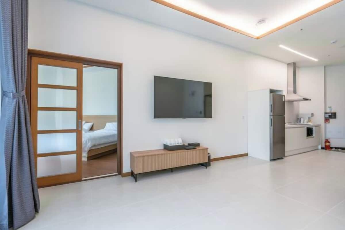 1 Schlafzimmer, individuell dekoriert, individuell eingerichtet