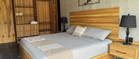 2 bedrooms, blackout curtains, iron/ironing board, free WiFi