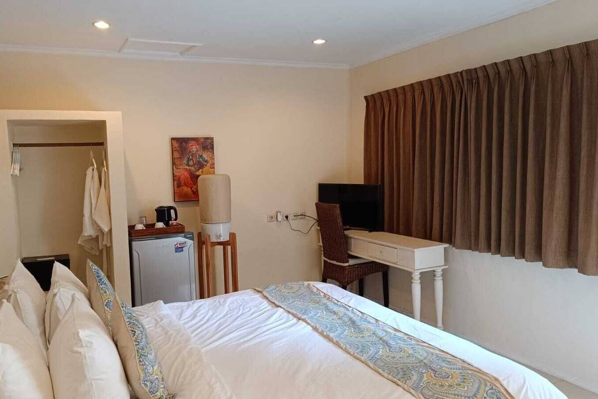 Cottage phong cách cổ điển (Rumah Dua) | 1 phòng ngủ, minibar, két bảo mật tại phòng, bàn 