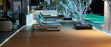 Piscine sur le toit