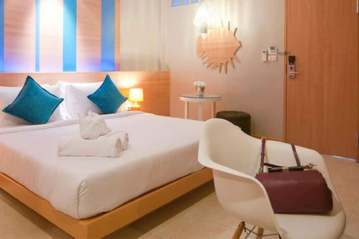 2 slaapkamers, bedden met traagschuimmatras, een kluis op de kamer