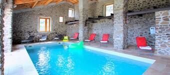 Awesome home in Privas with sauna