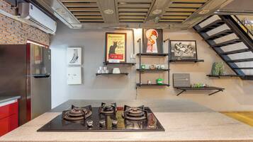 Microwave, oven, stovetop, dishwasher