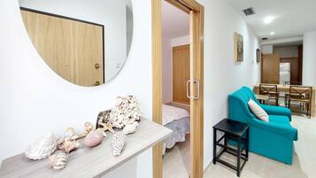 1 bedroom, travel crib, free WiFi