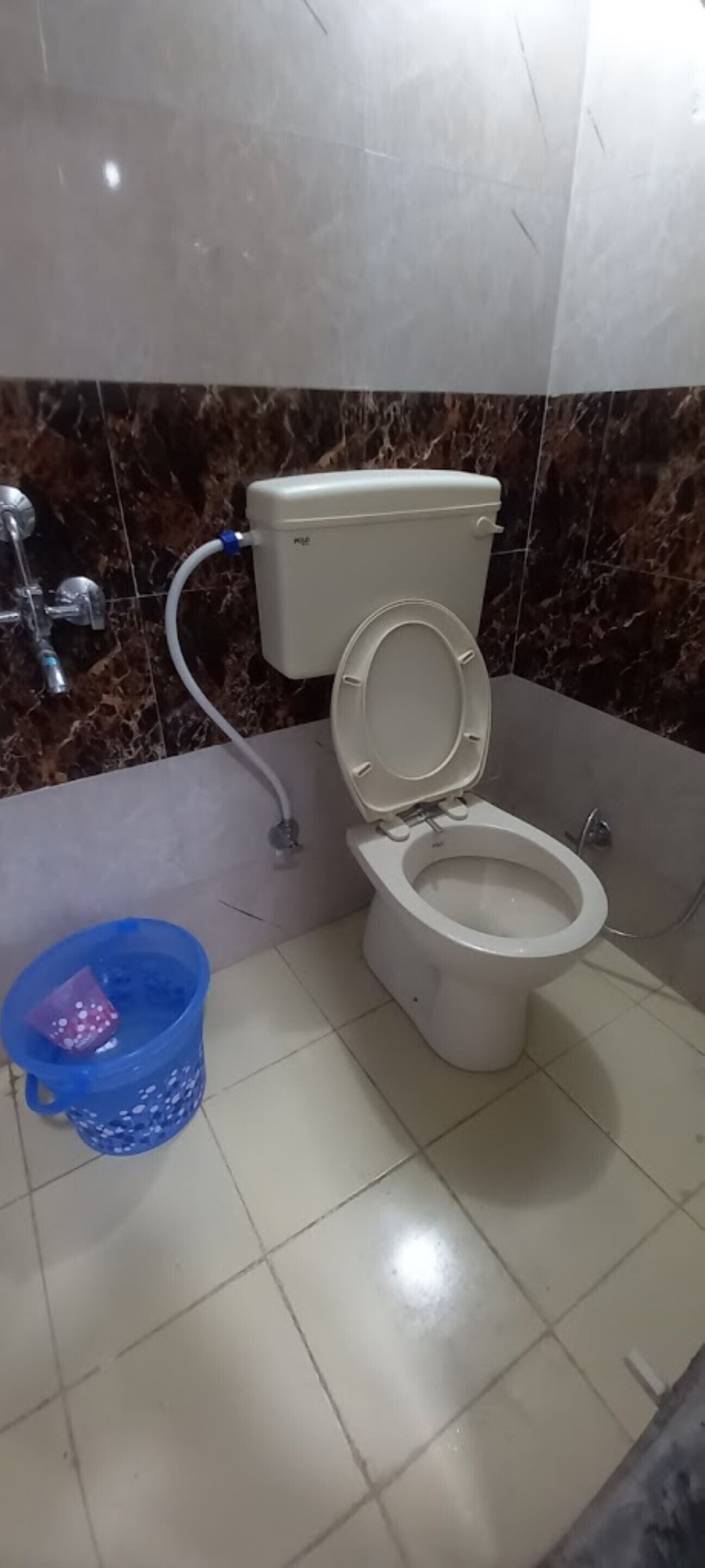 Shower, rainfall showerhead, towels, soap