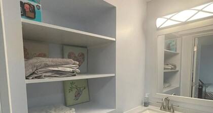 One bedroom with attached bath for one guest ony.