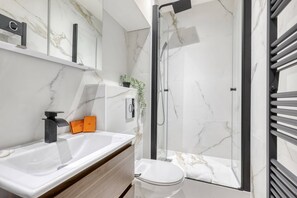 Shower, hair dryer