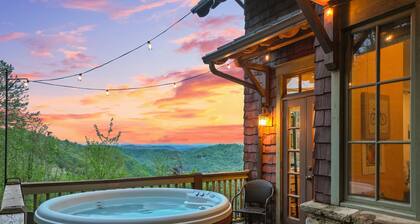 2 Cabins & Views for Miles~ Hot Tubs~ Pool Table