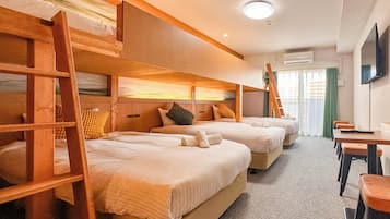 Suite, Multiple Beds, Non Smoking, Private Bathroom | Free WiFi, bed sheets