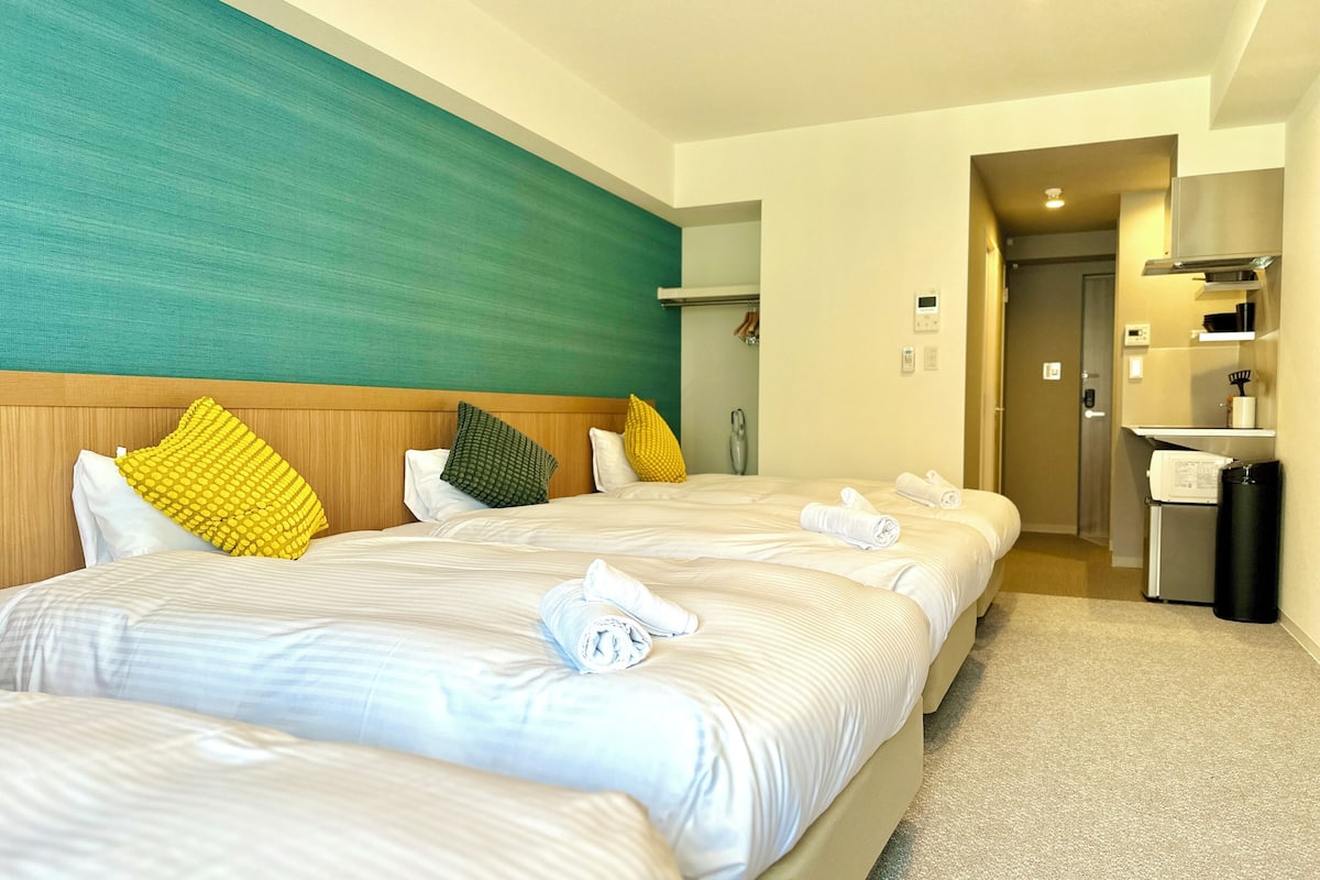 Kamar Quadruple, Beberapa Tempat Tidur, Bebas Asap Rokok | 1 kamar tidur, Wi-Fi gratis, dan seprai linen