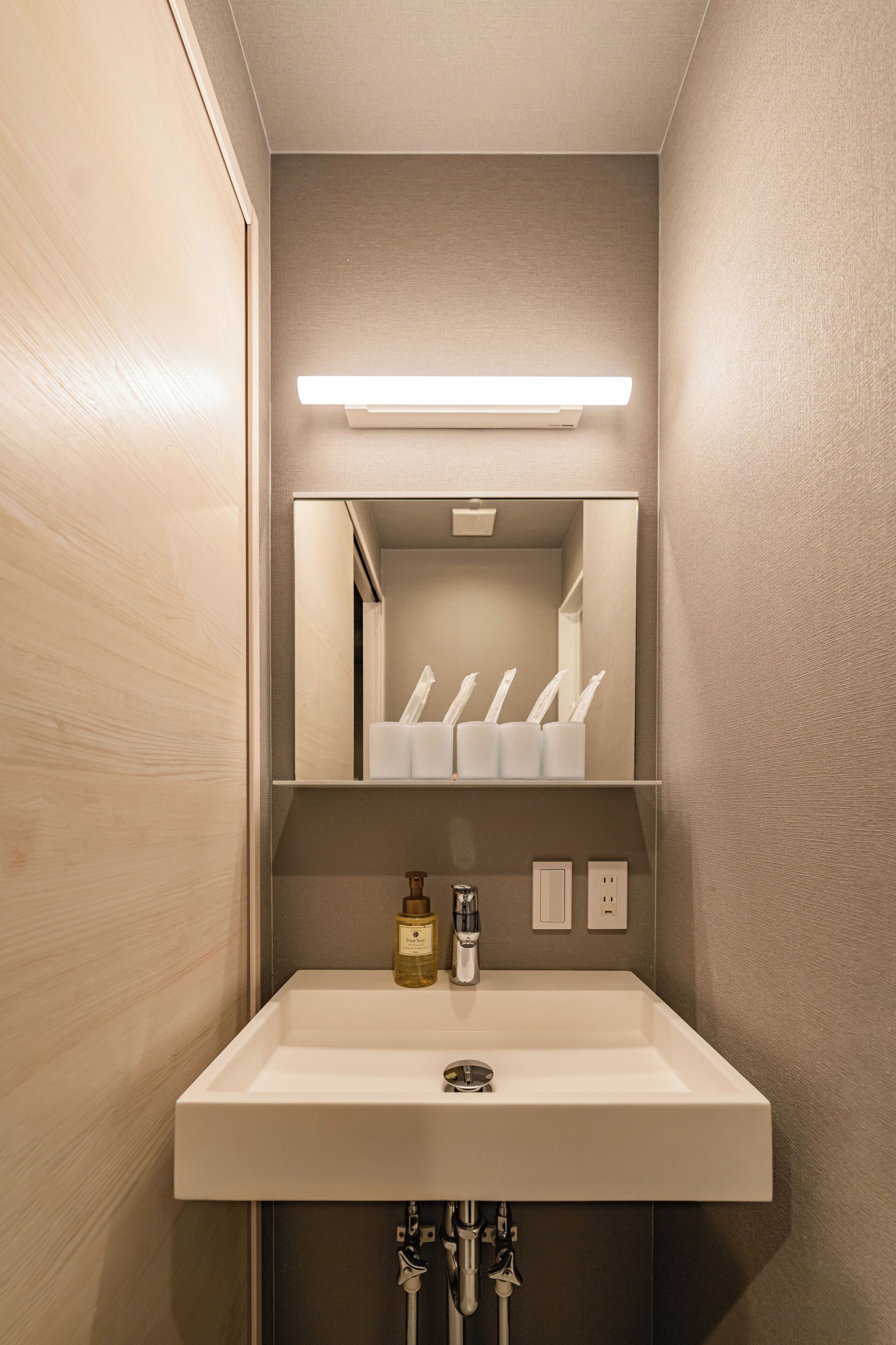 Shower, free toiletries, hair dryer, slippers