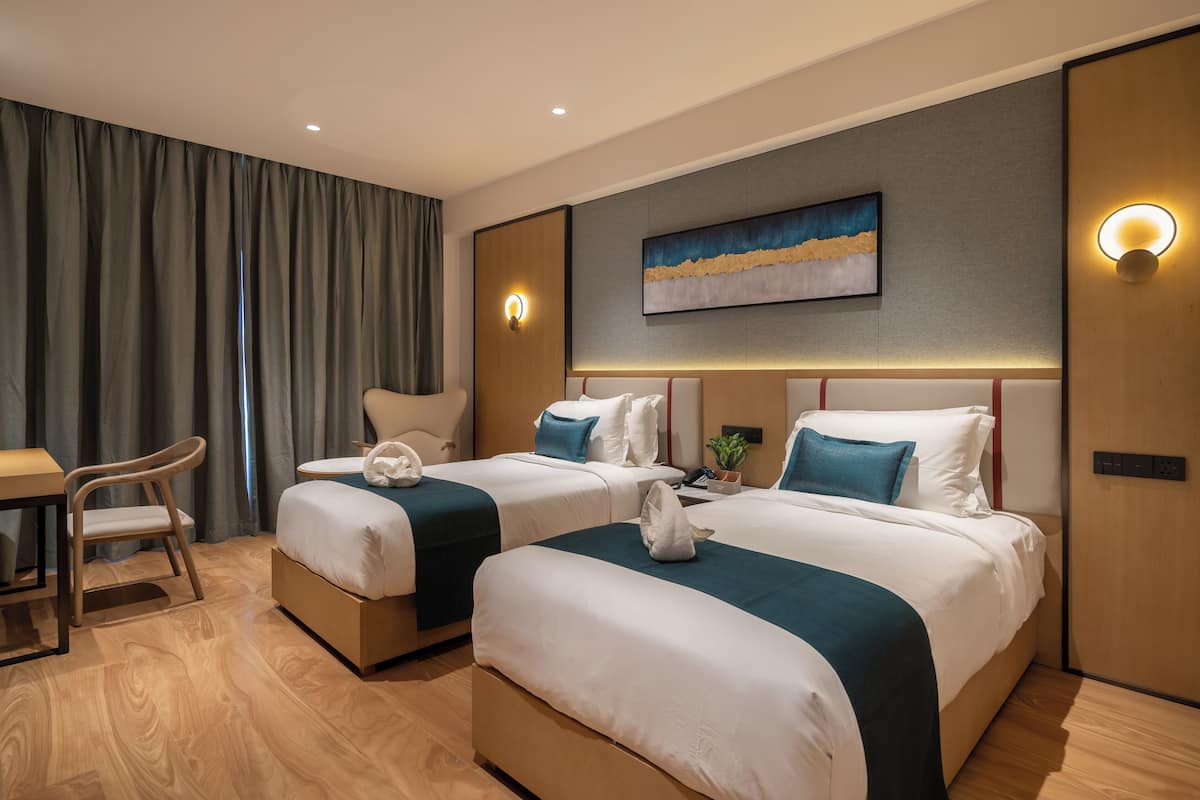 Club Oda, 2 Tek Kişilik Yatak, Sigara İçilmez, Şehir Manzaralı | 1 yatak odası, kaliteli yatak takımı, kuştüyü yorgan, minibar 
