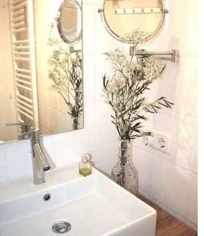 Shower, hair dryer
